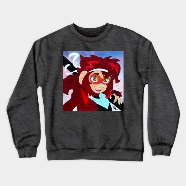 Amaryl - Flower Stone Monkey Crewneck Sweatshirt by Lycoris ArtSpark